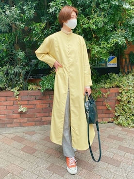 「Solace（ソレイス）のアイテム（ワンピース/ドレス）」を使った、高千 真穂さん（レディース・165cm）の春コーディネート