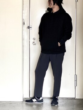 「サステナブル」｜「アイテム（スニーカー）」を使った、Andyさん（メンズ・178cm）の春コーディネート