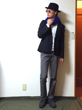 「ドラフトリーバイス」｜「アイテム（その他）」を使った、FUJIさん（メンズ・182cm）の冬コーディネート