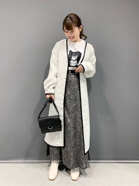 「PAGEBOY（ページボーイ）のハクミニショルダーBAG（ショルダーバッグ）」を使った、みはさん（レディース・155cm）の秋コーディネート