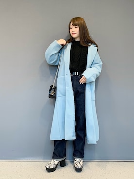 「PAGEBOY」｜「アイテム（ダウンジャケット/コート）」を使った、みはさん（レディース・155cm）の冬コーディネート