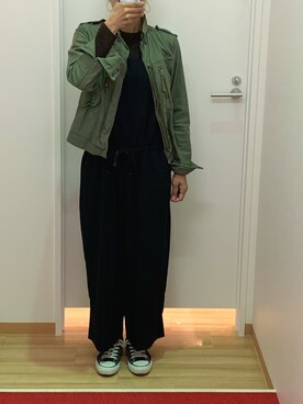 「HELIOPOLE（エリオポール）のアイテム（ジャケット/アウター）」を使った、hamさん（レディース・164cm）の秋コーディネート