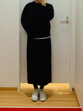 「CONVERSE（コンバース）の【CONVERSE】ALLSTAR OX（スニーカー）」を使った、hamさん（レディース・164cm）の冬コーディネート