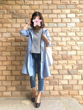 「URBAN RESEARCH（アーバンリサーチ）のアイテム（モッズコート）」を使った、Jessie.Lさん（レディース・170cm）の春コーディネート