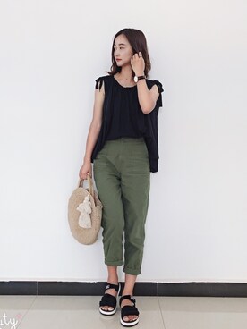 「Another Edition」｜「アイテム（アナログ腕時計）」を使った、Jessie.Lさん（レディース・170cm）の夏コーディネート