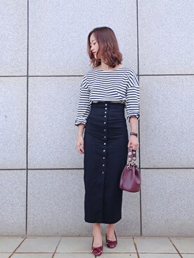 「Another Edition」｜「アイテム（アナログ腕時計）」を使った、Jessie.Lさん（レディース・170cm）の夏コーディネート