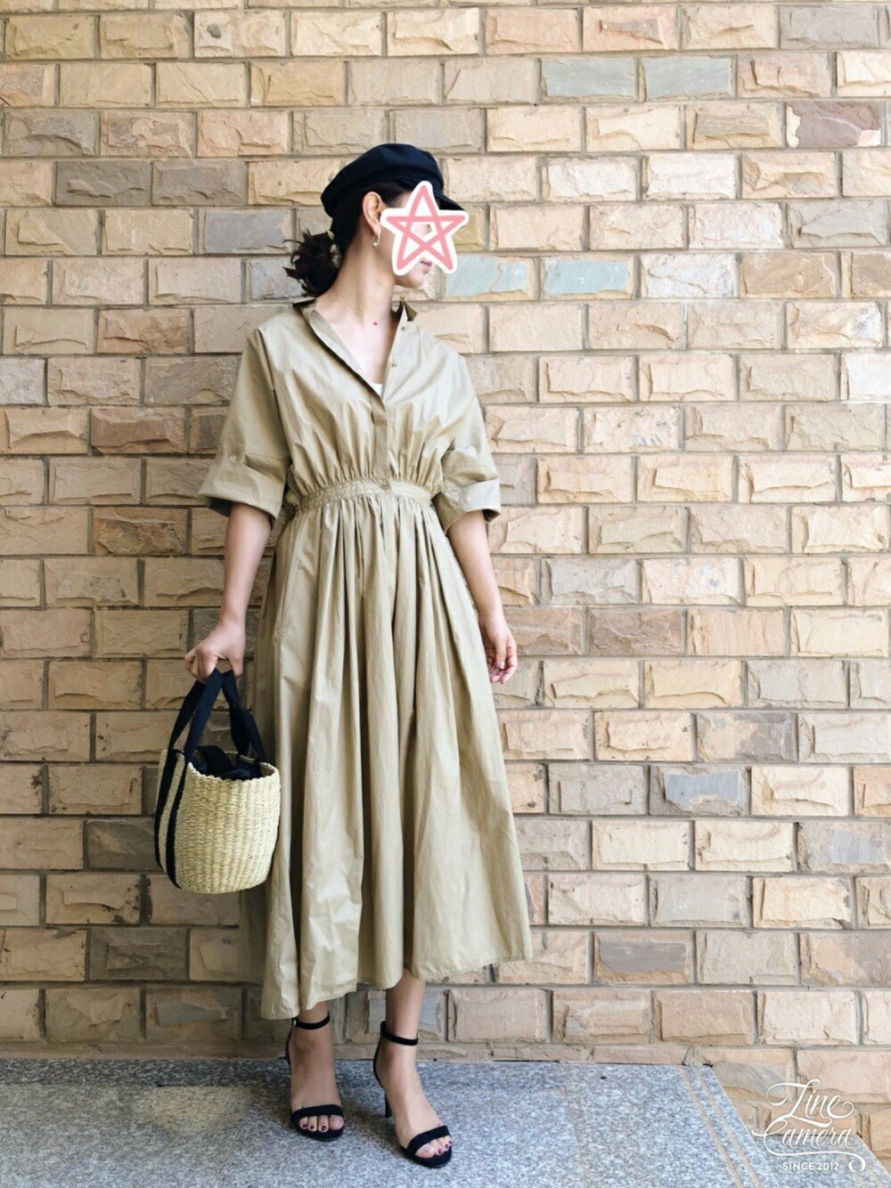 雑誌掲載モデル♡プラージュ コットンギャザーシャツワンピース 入手困難 plage（プラージュ）の「コットンギャザーシャツワンピース