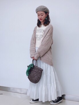 「override 」｜「アイテム（その他）」を使った、Jessie.Lさん（レディース・170cm）の春コーディネート