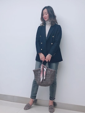 「IENA」｜「アイテム（スリッポン）」を使った、Jessie.Lさん（レディース・170cm）の春コーディネート