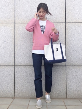 「IENA」｜「アイテム（その他）」を使った、Jessie.Lさん（レディース・170cm）の春コーディネート