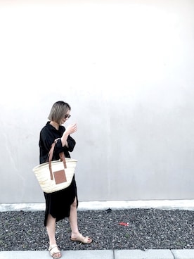 「GIVENCHY（ジバンシイ）のアイテム（口紅/リップティント/グロス）」を使った、MIYUさん（レディース・163cm）の夏コーディネート