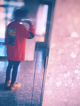 「NIKE（ナイキ）のアイテム（スニーカー、ブラウン系）」を使った、crirona1985さん（メンズ・165cm）の春コーディネート