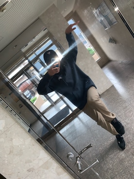 「STUSSY（ステューシー）のアイテム（パーカー、グリーン系）」を使った、crirona1985さん（メンズ・165cm）の春コーディネート