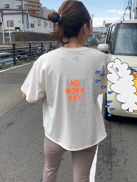 「FUNG（ファング）のアイテム（トップス）」を使った、なさん（レディース・156cm）の夏コーディネート