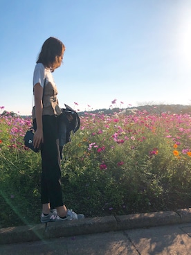 「Mila Owen」｜「アイテム（デニムジャケット）」を使った、asmamixさん（レディース・169cm）の秋コーディネート