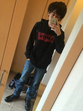 「強風」｜Kazuさん（メンズ・181cm）の春コーディネート