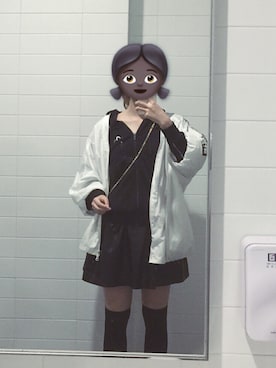 「アイテム（アンダーウェア）」を使った、狂躁的麦乐鸡さん（レディース・172cm・10代）の冬コーディネート