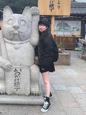 「H&M（エイチ・アンド・エム）のアイテム（スカート）」を使った、water24treeさん（レディース・152cm）の冬コーディネート