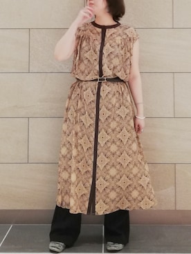 「Cepica（セピカ）のアイテム（ワンピース/ドレス）」を使った、rena.さん（レディース・157cm）の夏コーディネート