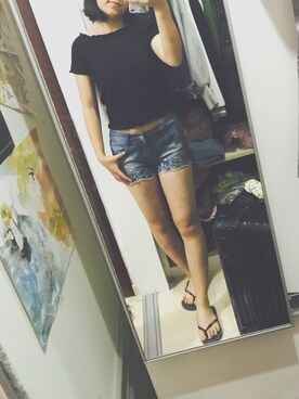 「Etam（エタム）のアイテム（パンツ）」を使った、Octopus-さん（レディース・162cm）の夏コーディネート