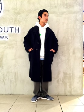 「HUMIS（ヒューミス）のアイテム」を使った、Shouya Kitayamaさん（メンズ・171cm）の冬コーディネート