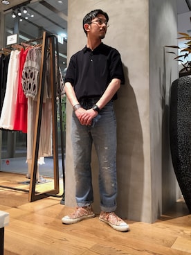 「CODY SANDERSON（コディサンダーソン）のアイテム（バングル/リストバンド）」を使った、Shouya Kitayamaさん（メンズ・171cm）の春コーディネート