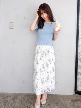 「シェリーモナ」｜Cherie Monaさん（レディース・158cm）の夏コーディネート