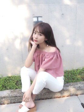 「シェリーモナ」｜Cherie Monaさん（レディース・158cm）の夏コーディネート