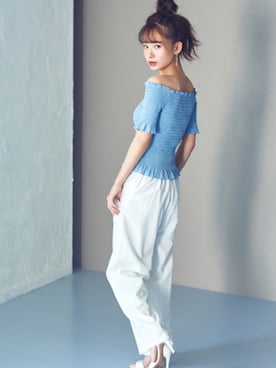 「シェリーモナ」｜Cherie Monaさん（レディース・157cm）の夏コーディネート