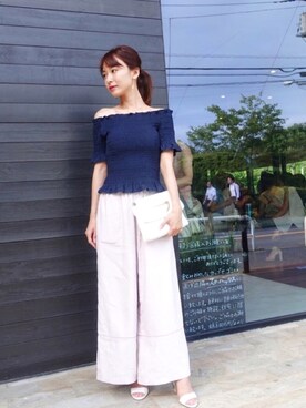 「シェリーモナ」｜Cherie Monaさん（レディース・157cm）の夏コーディネート