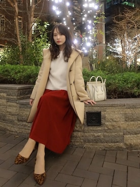 「シェリーモナ」｜Cherie Monaさん（レディース・157cm）の冬コーディネート