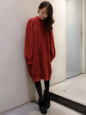 「シェリーモナ」｜Cherie Monaさん（レディース・157cm）の冬コーディネート