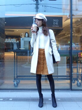 「シェリーモナ」｜Cherie Monaさん（レディース・157cm）の冬コーディネート