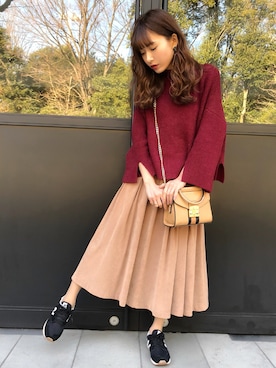 「シェリーモナ」｜Cherie Monaさん（レディース・157cm）の冬コーディネート