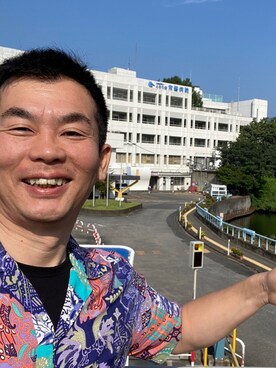 「alohashirt」｜新村 浩明さん（メンズ・167cm）の夏コーディネート