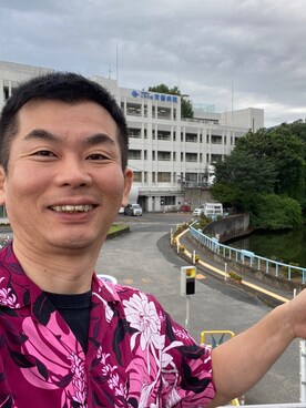 「alohashirt」｜新村 浩明さん（メンズ・167cm）の夏コーディネート