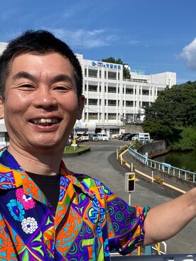 「alohashirt」｜新村 浩明さん（メンズ・167cm）の夏コーディネート