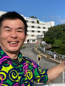 「alohashirt」｜新村 浩明さん（メンズ・167cm）の夏コーディネート