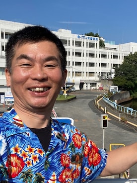 「alohashirt」｜新村 浩明さん（メンズ・167cm）の夏コーディネート