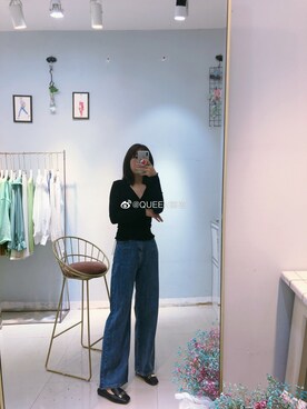 「Queen（クイーン）のアイテム」を使った、QUEEN葵蒽さん（レディース・161cm）の夏コーディネート