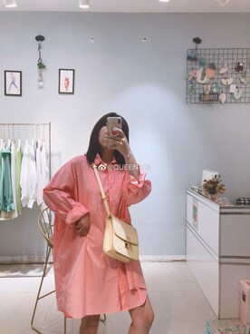 「Queen（クイーン）のアイテム」を使った、QUEEN葵蒽さん（レディース・161cm）の夏コーディネート