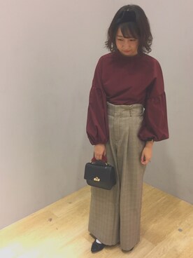 美桜さんの「・ファ-ハンドルスクエアショルダ-バッグ」を使ったコーディネート