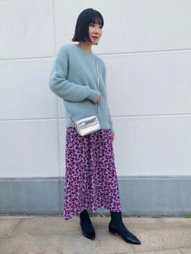 福永 真希さん（レディース・167cm）の秋コーディネート