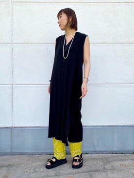 福永 真希さん（レディース・167cm）の夏コーディネート