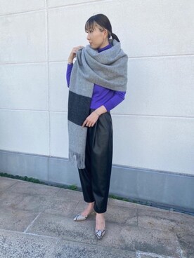 福永 真希さん（レディース・167cm）の秋コーディネート