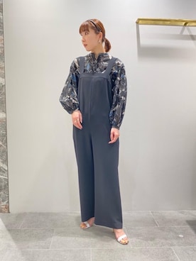 「UNITED ARROWS（ユナイテッドアローズ）のアイテム（オールインワン・サロペット）」を使った、福永 真希さん（レディース・167cm）の春コーディネート