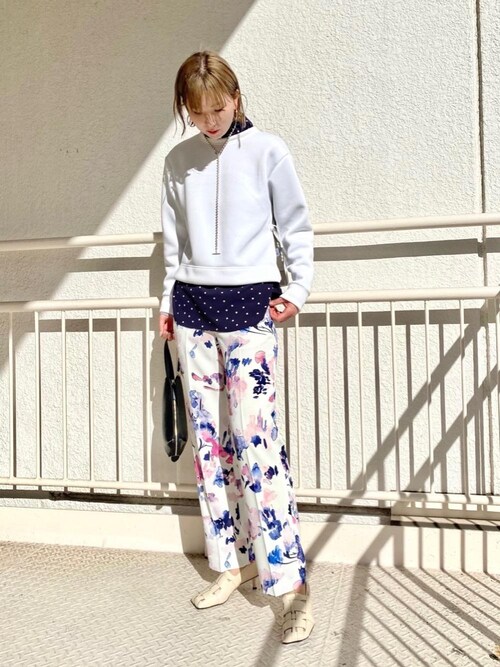 新品タグ付 ユナイテッドアローズ ペイント プリント パンツ 総柄 花柄 36 UNITED ARROWS（ユナイテッドアローズ）の「＜UNITED ARROWS