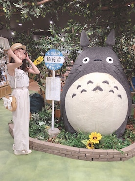 「トトロ」｜🍮💚さん（レディース・162cm）の秋コーディネート