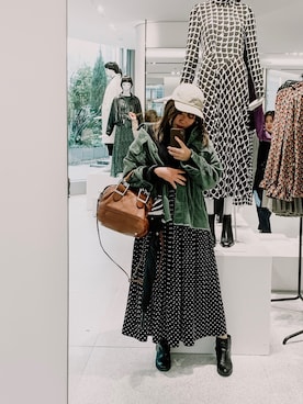 「秋のコーデ」｜「UNIQLO（ユニクロ）のアイテム（キャップ）」を使った、sakiさん（レディース・158cm）の秋コーディネート