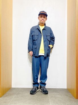 「ROUGH and RUGGED（ラフアンドラゲッド）のアイテム」を使った、DAIKI TAKEYAさん（メンズ・165cm）の春コーディネート